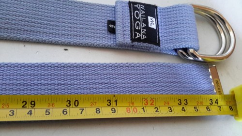 Wai Lana Yoga Strap with D-Ring Buckles 6 Foot x 1.5 in Width Lilac Pre-owned - Picture 5 of 5