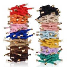 56 PCS Elastic Knotted Hair Ties Assorted Colors Strong Ponytail Holders