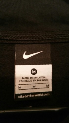 Nike Half-Zip Black Hoodie With Embroidered Yellow 'H' Size Medium - Bild 3 von 5