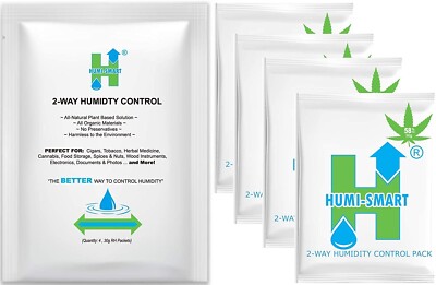 Humi-Smart 58% RH 2-Way Humidity Control Packet   30 Gram 4 Pack