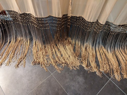 Curtains JC Penney Semi Sheers 50 x 95 2 panels 36 Inch Fringe - Picture 4 of 8