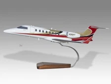 Bombardier Learjet 45XR Desk Wood Airplane New Model Small Scale 1/72