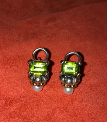 Caviar Jewelry | Earrings, Marked ''Caviar 750 925'' sterling with 18k trim