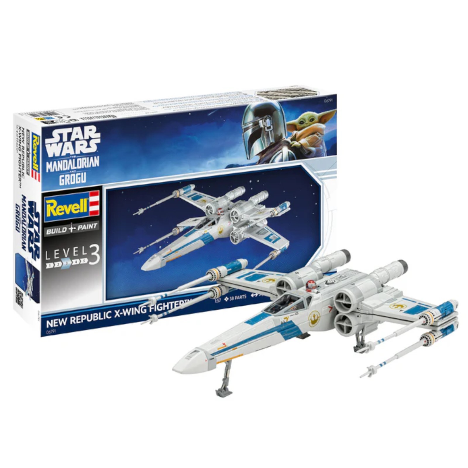 Revell Star Wars The Mandalorian & Grogu New Republic X-Wing Fighter Model 06791