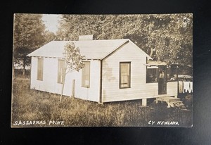 Antique RPPC Postcard Sassafras Point Caryl Cottage Cy Newland Unused