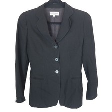 Vintage Giorgio Armani Le Collezioni Womens Wool Blazer Size 4 Classic Designer