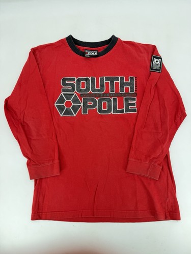 Vintage 2000s Y2K South Pole Hip Hop Spellout Long Sleeve Shirt Size Adult M