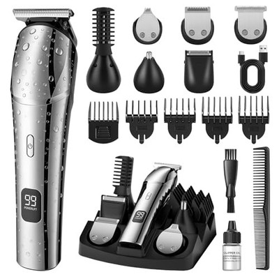 Beard Trimmer for Men, Professional Mens Grooming Kit, Waterproof Electric