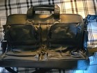 Vintage Monarch Luggage Messanger Bag Black Leather Briefcase Laptop — photo 3