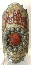 antique ROLLFAST bicycle HEAD BADGE tag emblem D.P. Harris