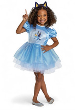 Bluey Tutu Dress 2T Classic Toddler Costume Headband Dress Up Halloween New