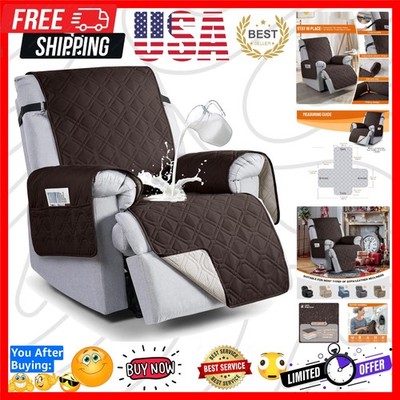 100% Waterproof Recliner Chair Covers, Recliner Cover Non-Slip Dog Chair Cove...