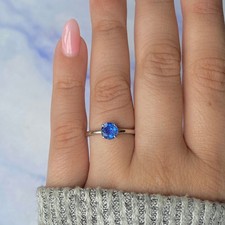 Blue Kyanite Ring / 925 Sterling Silver Ring / Healing Gemstone / Gifts for her