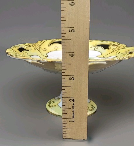 Lovely Vintage Crown Product Japan Pedestal Bowl Fruit Design - Picture 12 of 13