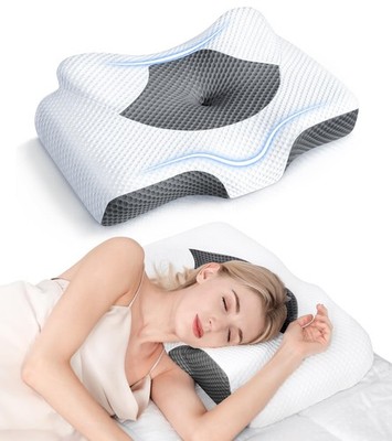 Cervical Pillow Memory Foam Neck Pain Relief Orthopedic Osteo Adjustable Hollow