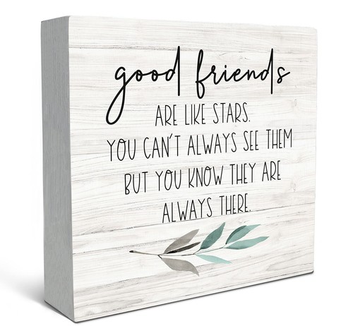 Old English Co. Freundschaftskarte – „Good Friends Are Like Stars“ – Blanko Innen Mit Umschlag