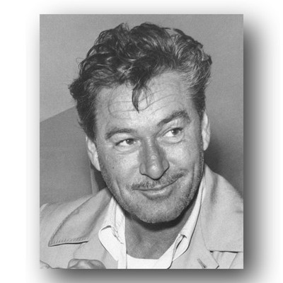 Errol Flynn Photo 8x10 1958 Close Up Portrait Black And White Headshot