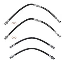 Sunsong Front & Rear Brake Hydraulic Hose Kit for Geo Prizm 1.6L L4 FWD 4 Door