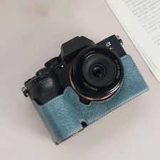 For Sony A7M4 R5 R5F Camera Bag Leather Dock Case Base Protection Cover shell