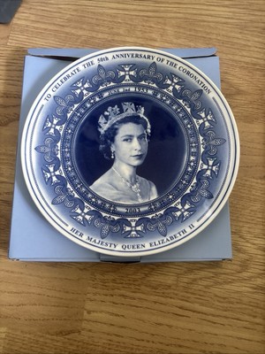 Boxed Wedgwood 2003 50th Anniversary of Queen Elizabeth's Coronation Plate