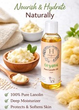 Lanolin Oil For Skin, Hair, Organic 100 Pure Natural 4oz