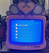 Disney Princess Pink 13" CRT Color TV  DT1350-P NO REMOTE