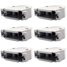 6x DB25 25 Pin D-SUB Plastic Hood Cover Housing Screw Type Solder Cup Connector