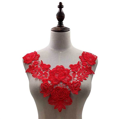 Fake Collar Collar Polyester Embroidered Water Soluble Lace Bow Tie DIY Lace - Bild 14 von 26