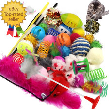 Cat Toys Kitten Toys Assortments 32 Packs Cat Toys Variety Pack for Kitty