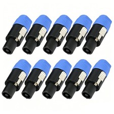 10PCS 4Pin Speakon Twist Lock Plug Neutrik Compatible Audio Speaker Connector