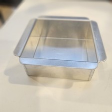 Magic Line 4.5x4.5x2 Inch Square Cake Pan Made in USA Heavy Aluminum Bakeware