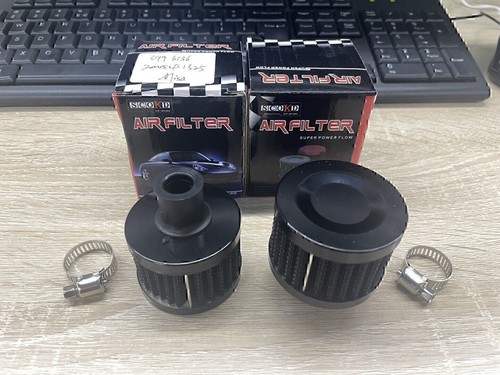 2x Se adapta a filtro de admisión de aire frío de 12 mm turbo ventilación cárter coche respirador válvula cala! - Imagen 5 de 16