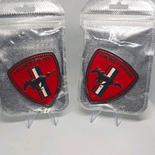 Ford Mustang Emblem For Car Side- Unique Red And Black.