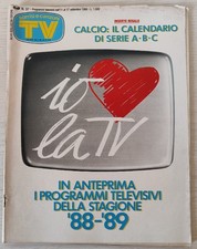 SORRISI E CANZONI TV 37 1988 anteprima programmi stagione 1989 steve rogers band