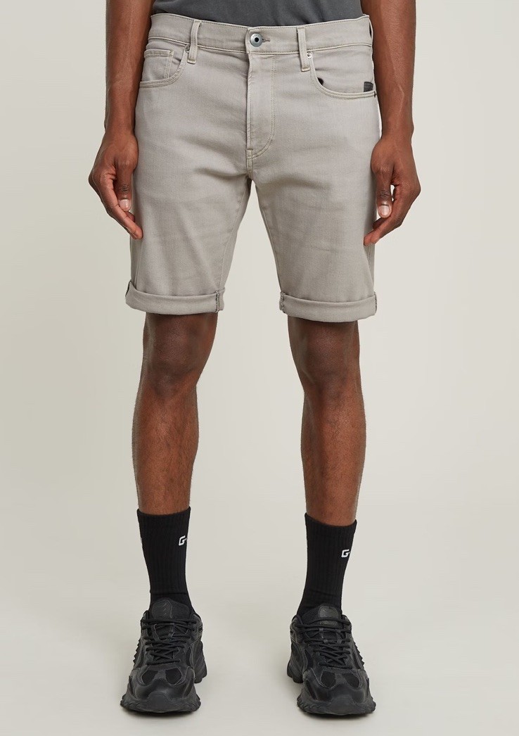 G-Star Raw Men's 3301 Slim Fit Denim Shorts Gray $120 New