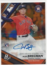 ALEX BREGMAN #/25 2017 BOWMAN PLATINUM ORANGE AUTO AUTOGRAPH RC ROOKIE RARE SP
