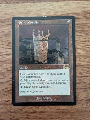 MTG Grim Monolith   Urza's Legacy (ULG)   Heavily Played