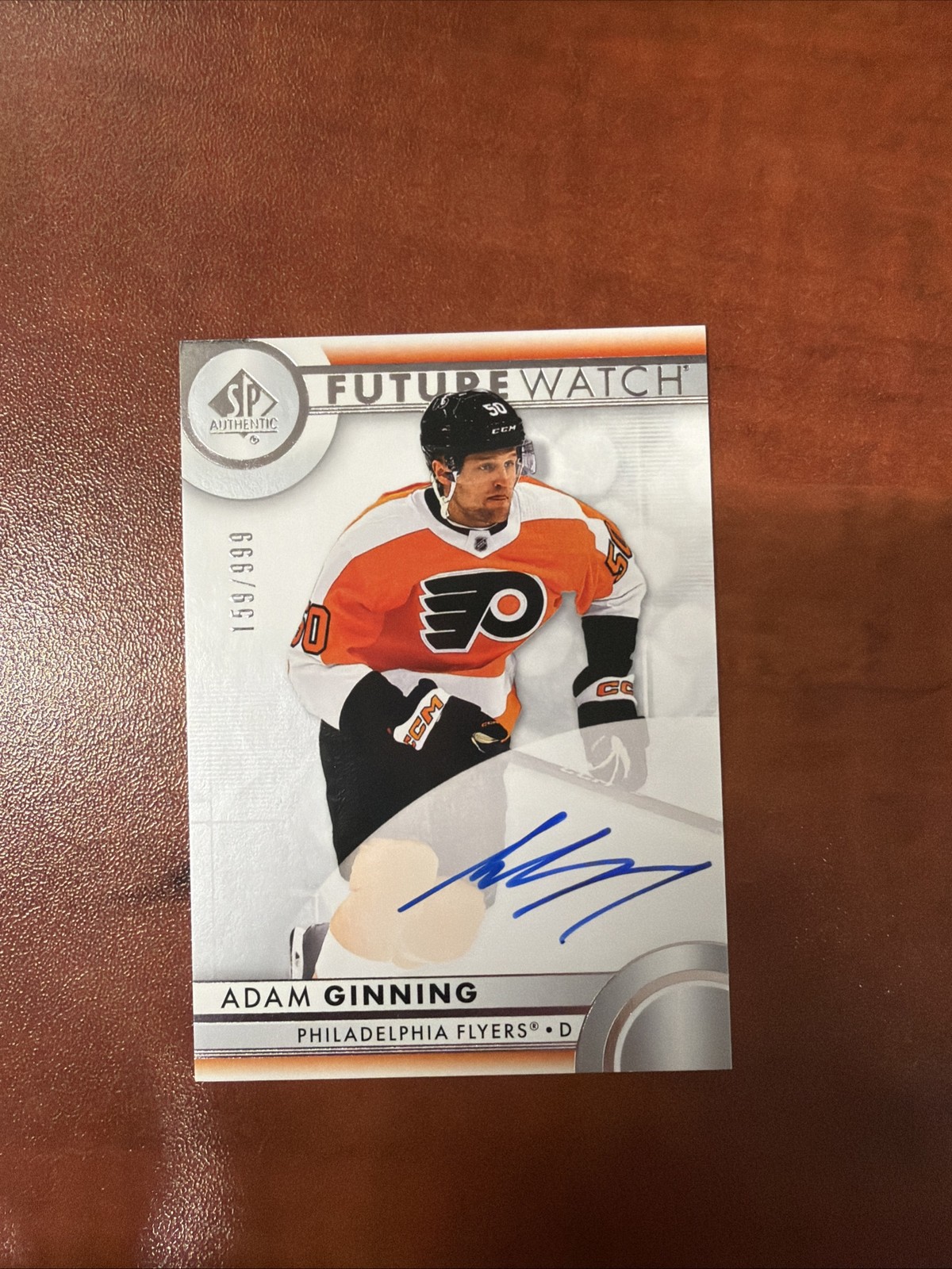 2023-24 SP Authentic NHL ADAM GINNING Future Watch Rookie Auto 123/999 #146