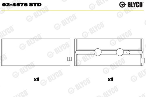 CRANKSHAFT BEARINGS 02-2228 STD FOR BF6L912/6L912 FB6L912/6L912/6L912 5.7L 6cyl - Picture 6 of 11