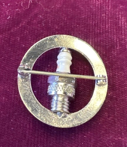 Vintage Champion Zündkerzen Anstecknadel Brosche 60er Jahre Automechaniker Promo Geschenk - Bild 2 von 2