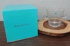 Vintage Signed Tiffany & Co. Crystal Ice Bucket w/Box Scroll Handles NOS!