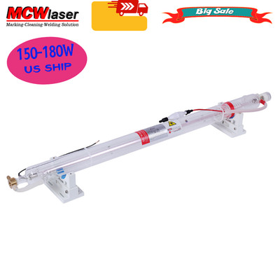 MCWlaser 150W-180W CO2 Laser Tube for Engraving Cutting 180cm CO2 Laser Tube