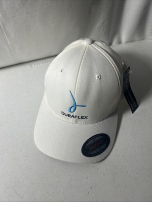 Duraflex White Hat Flexfit Hat Size L/XL  NWT 