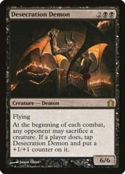 Desecration Demon 63 Return to Ravnica Foil