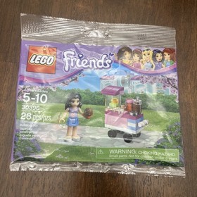 Lego Friends Lot Of 4 Polybags 30106 30202 30115 30396 Ice Cream Cart Drink
