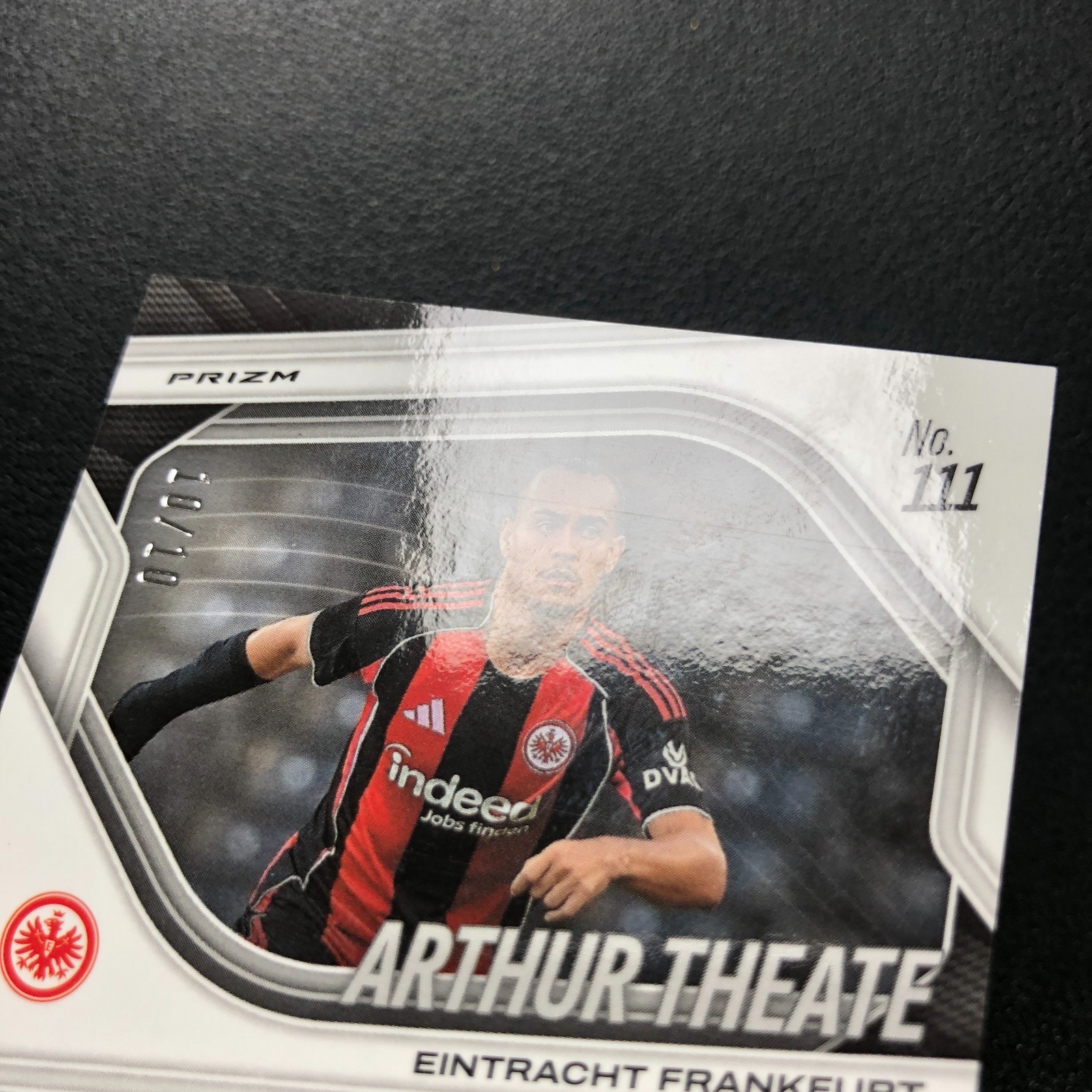 2025-26 Panini Prizm FIFA Arthur Theate Gold Prizm 10/10 ≈1/1 view 2