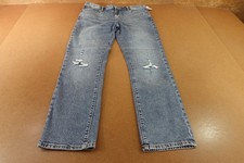 Old Navy Boys 18 Plus Medium Wash Distressed Denim Slim 360 Stretch Jeans NWT
