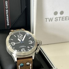 TW Steel Canteen (45mm) Blue Dial / Brown Italian Leather Strap CS102
