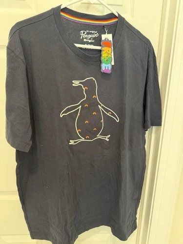 Original Penguin Pride Tee T Shirt Rainbow  Men's XL NWT