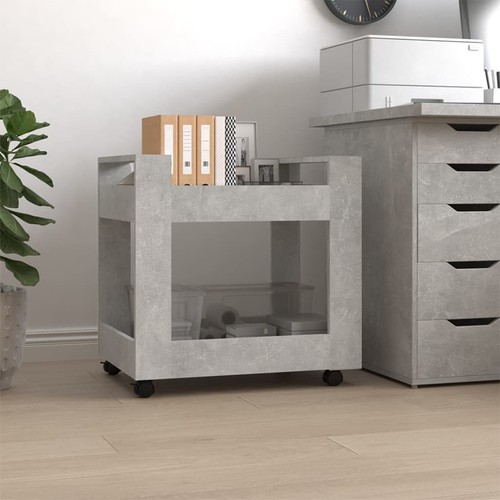 Desk Trolley Engineered Wood Kitchen Home Storage Trolley Multi Colours vidaXL - Picture 8 of 43